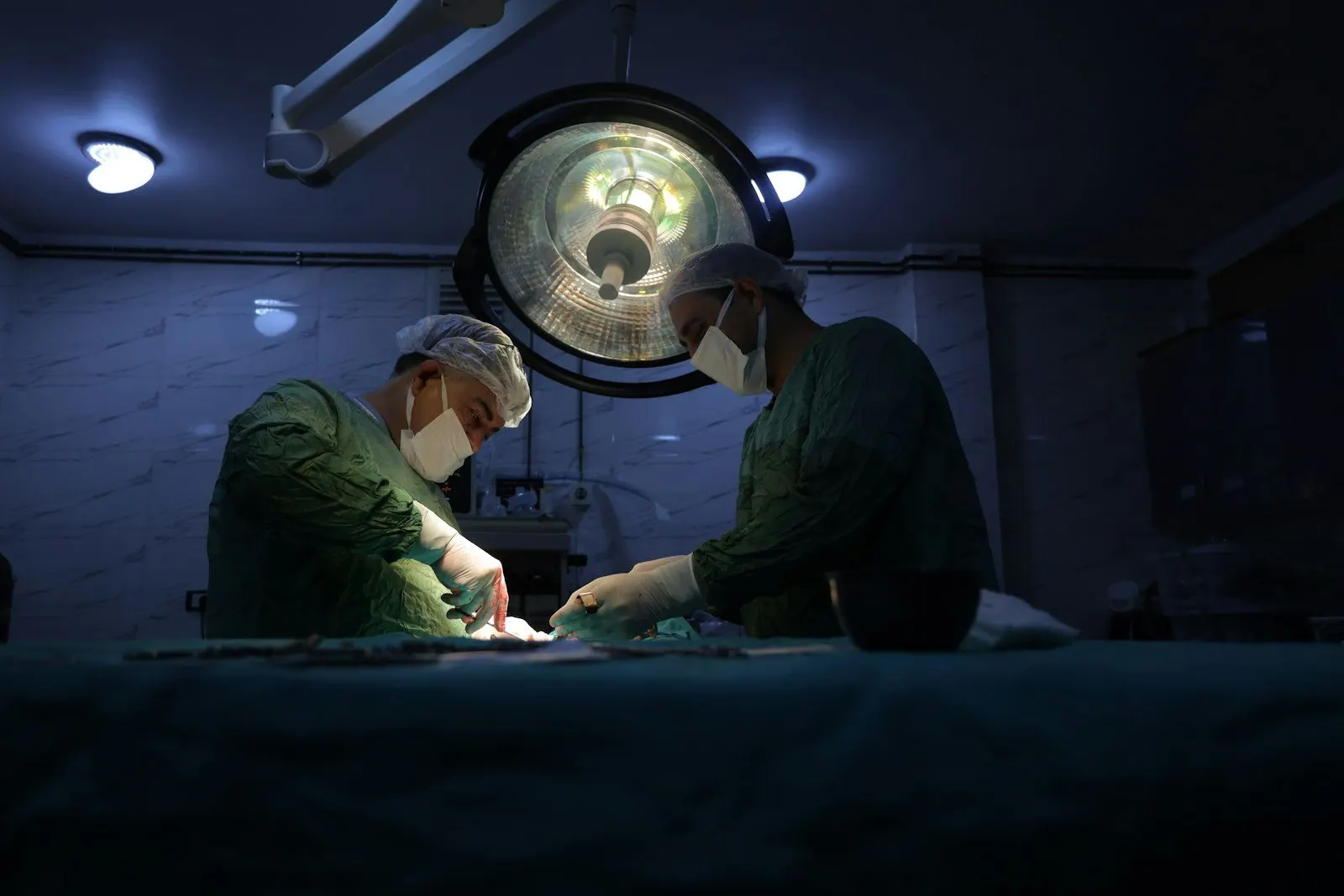 Equipo veterinario en el quirófano durante una intervención